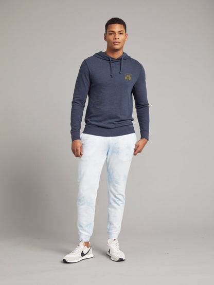 Notre Dame Sunwashed Organic Hoodie - Blue Nights