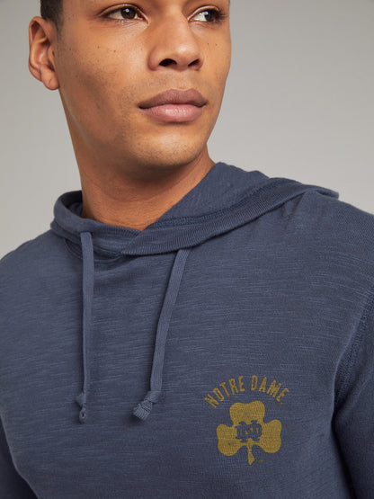 Notre Dame Sunwashed Organic Hoodie - Blue Nights