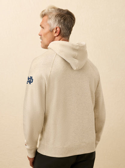 Notre Dame High Standard Fleece Hoodie - Antique Ivory Heather