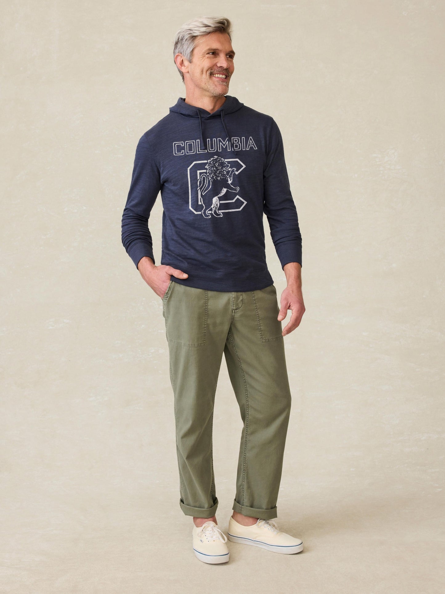 Columbia Sunwashed Slub Hoodie - Blue Nights