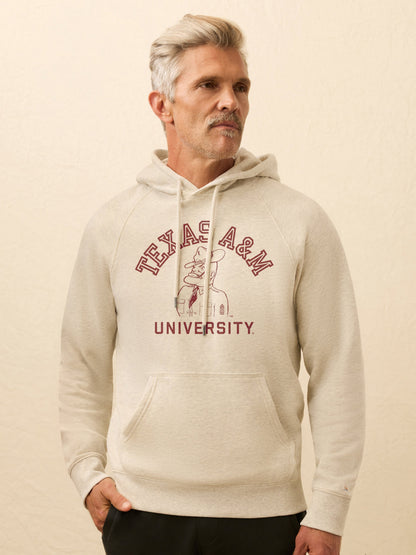 Texas A&M High Standard Fleece Hoodie - Antique Ivory Heather