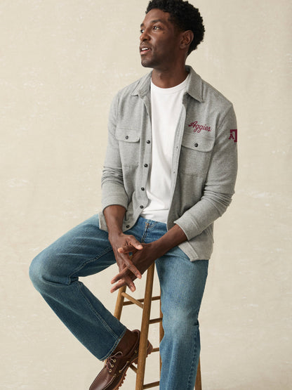 Texas A&M Legend Sweater Shirt - Fossil Grey Twill