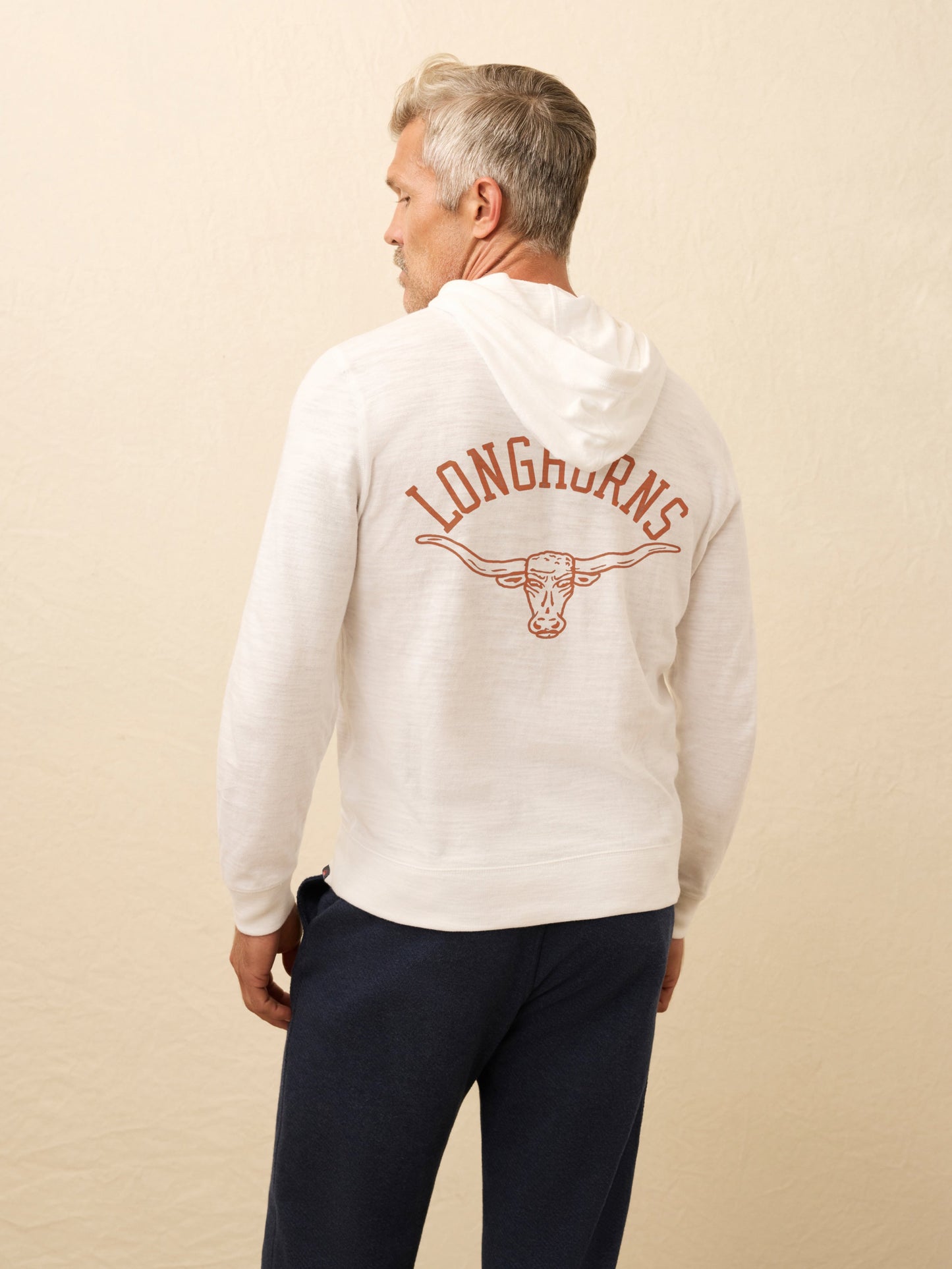 University of Texas Sunwashed Organic Hoodie - White
