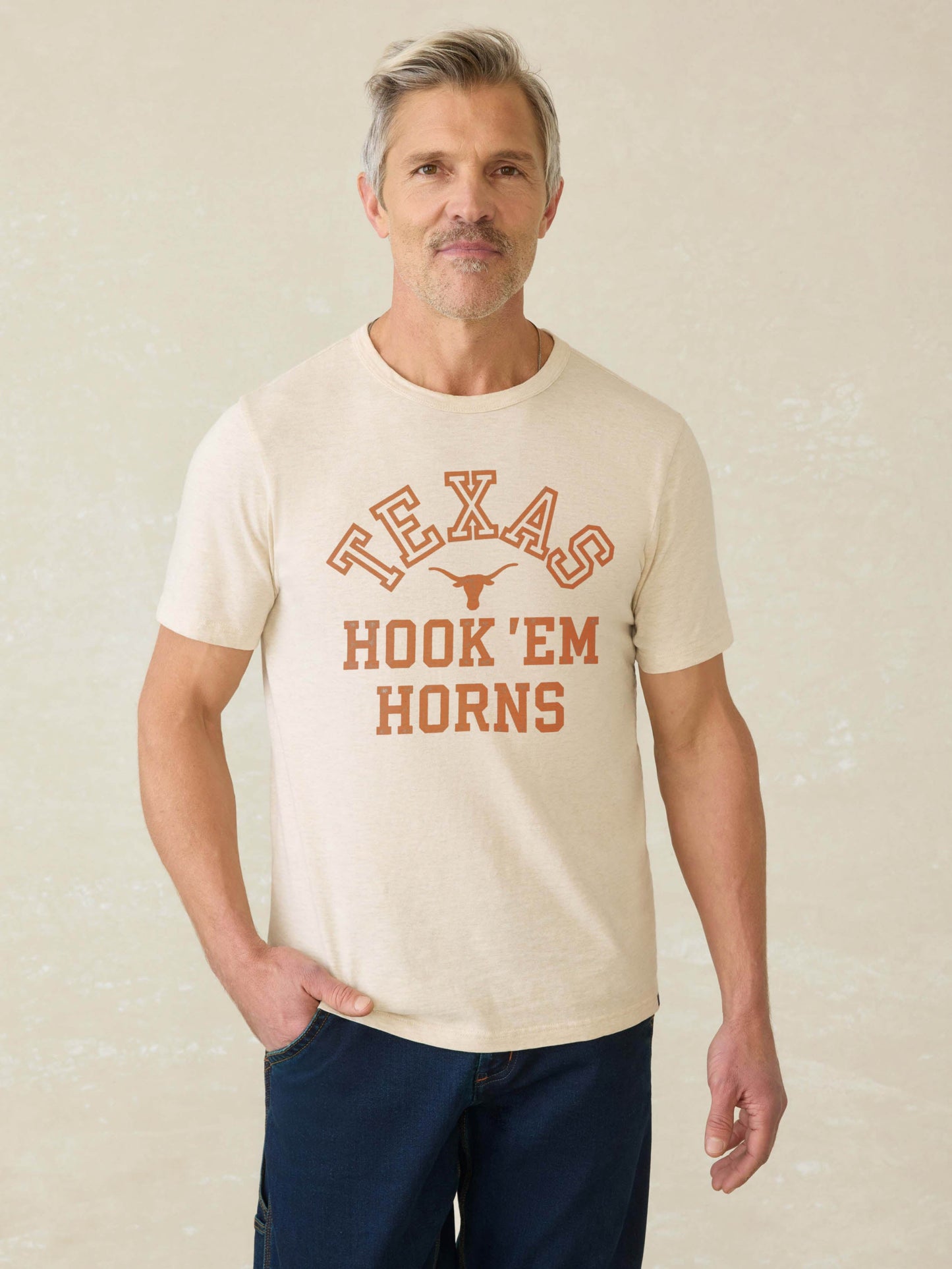 University of Texas Sunwashed Tee - Island Dune Heather