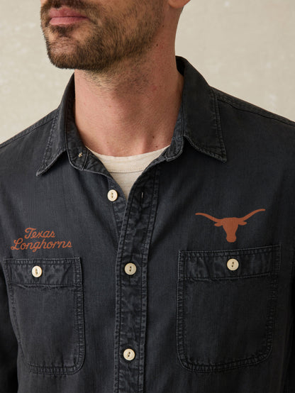 University of Texas Tried & True Chambray Workshirt - Durango Black