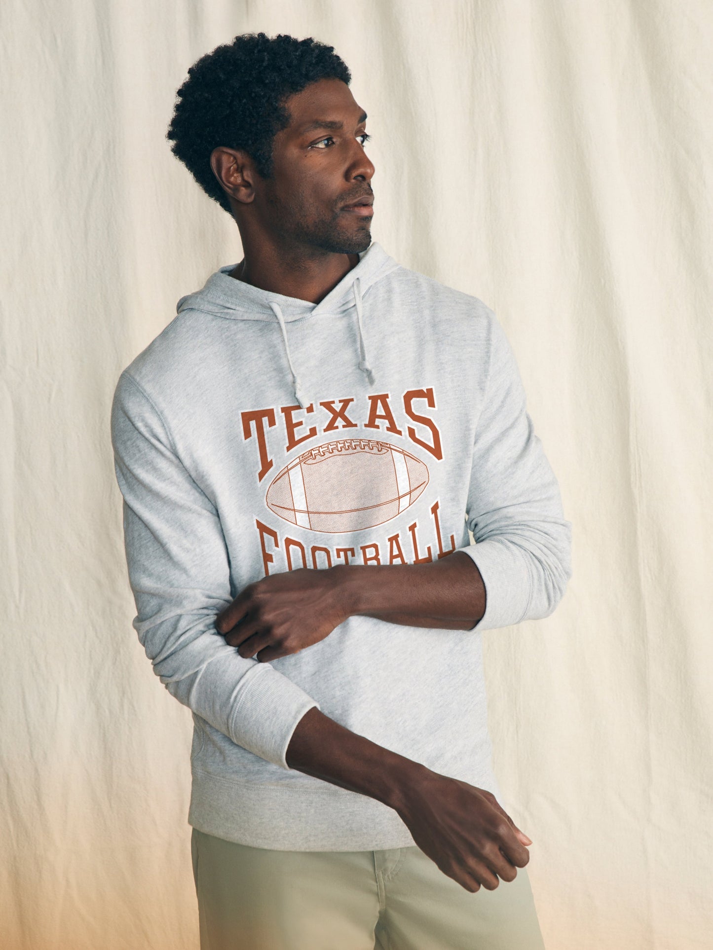 University of Texas Corduroy Coaches Jacket - Light Heather Grey