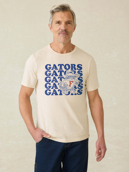 University of Florida Sunwashed Tee - Island Dune Heather