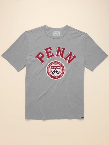 University of Pennsylvania Sunwashed Tee - Granite Heather