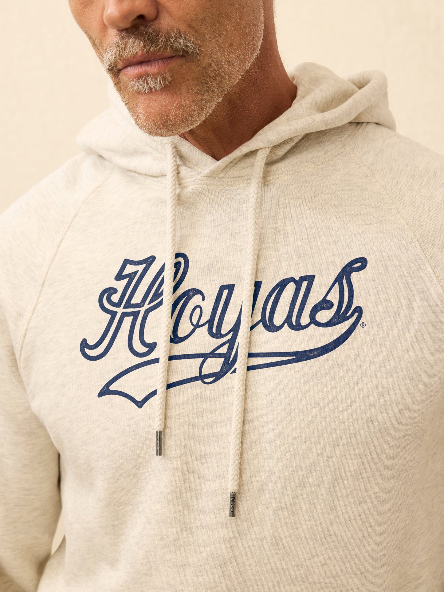Georgetown High Standard Fleece Hoodie - Antique Ivory Heather