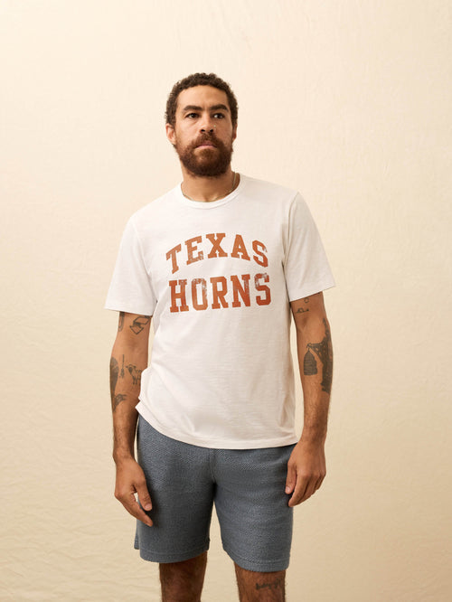 University of Texas Sunwashed Tee - White