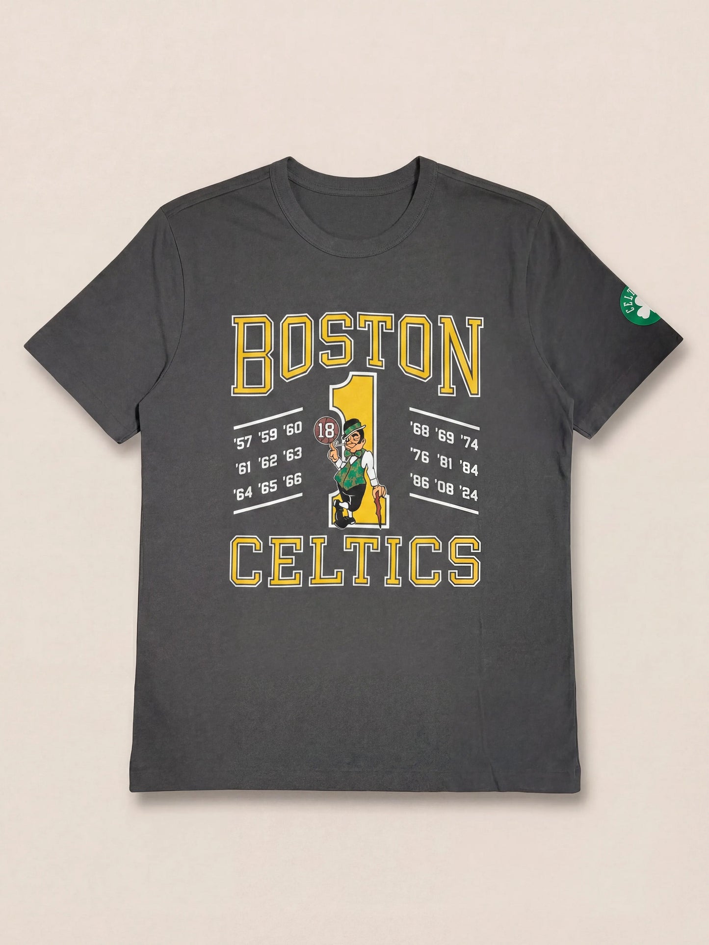 Boston Celtics Sunwashed Regenerative Tee - Graphite
