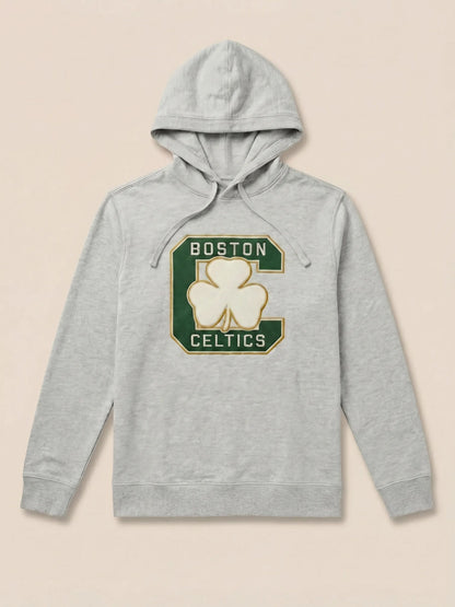 Boston Celtics Sunwashed Organic Hoodie - Light Grey Heather