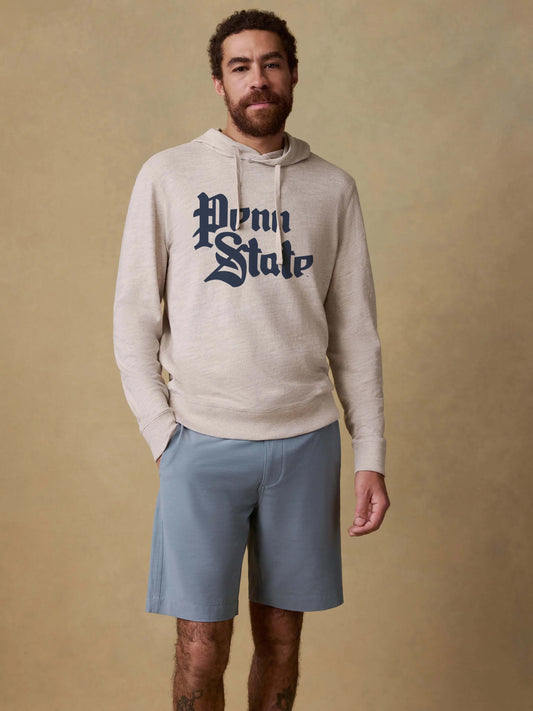 Penn State Sunwashed Organic Hoodie - Oat Plains Heather