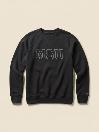 Michigan State High Standard Fleece Crew - Mountain Black