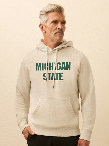 Michigan State High Standard Fleece Hoodie - Antique Ivory Heather
