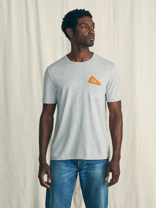 University Of Tennessee Sunwashed Tee - Granite Heather