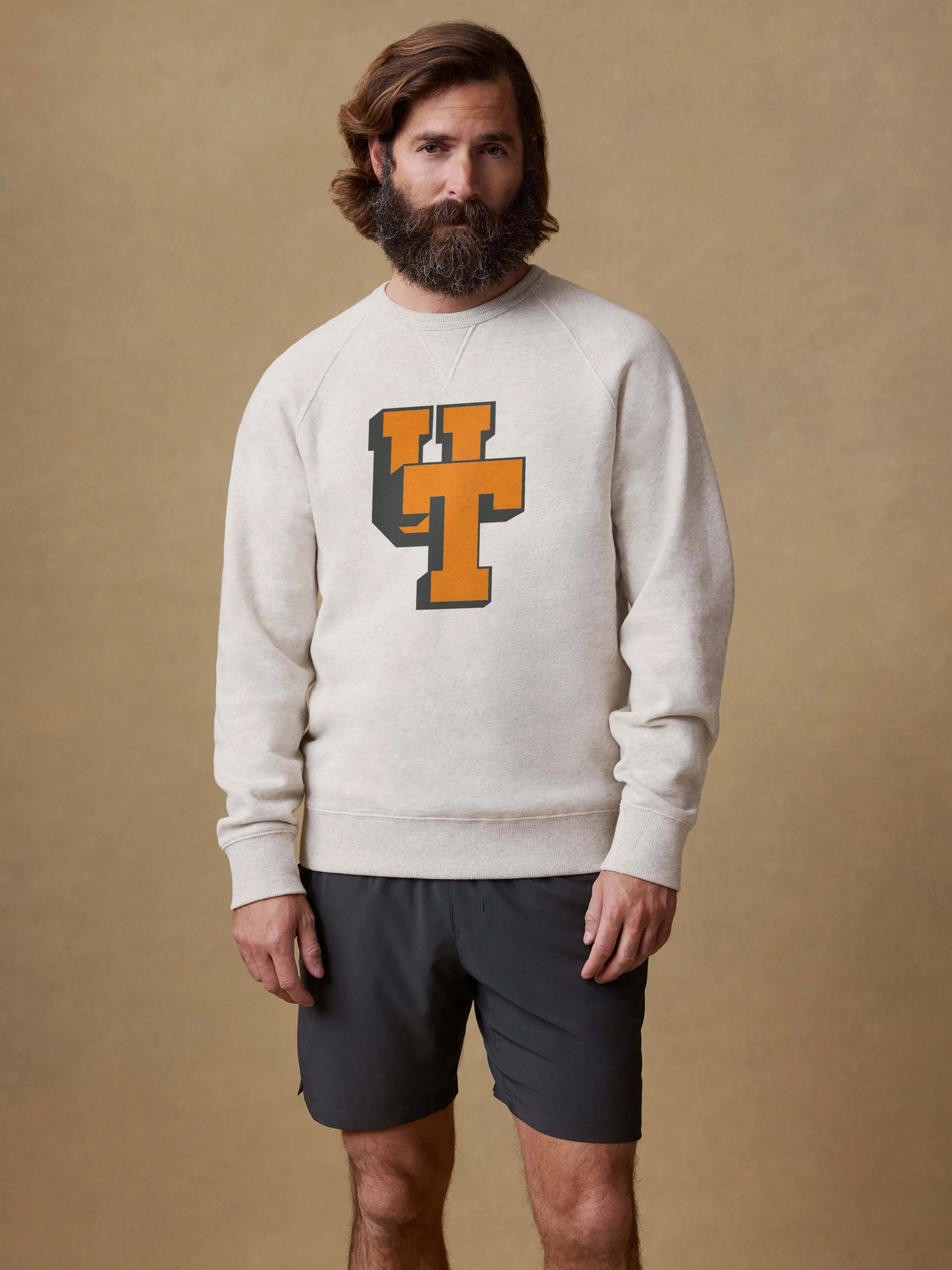 University Of Tennessee High Standard Fleece Crew - Antique Ivory Heather