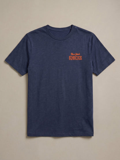 NY Knicks Sunwashed Regenerative Tee - Dune Navy