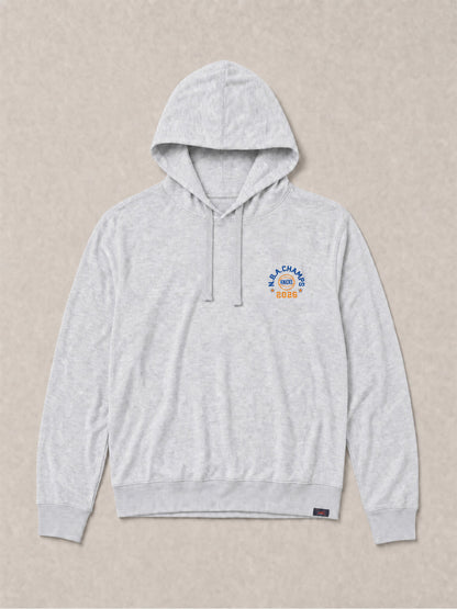 NY Knicks Sunwashed Organic Hoodie - Light Grey Heather