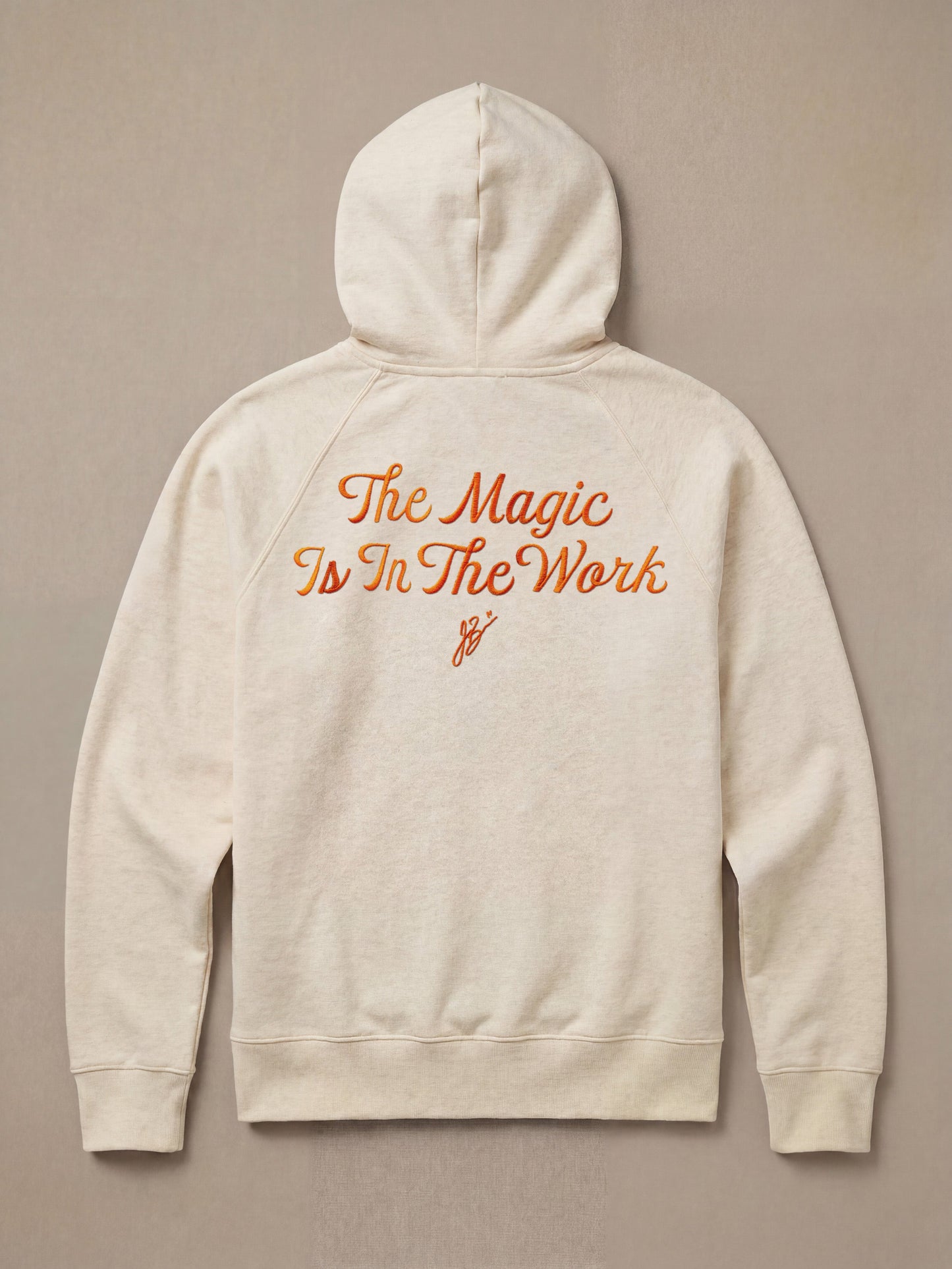 Jalen Brunson High Standard Fleece Hoodie - Antique Ivory Heather