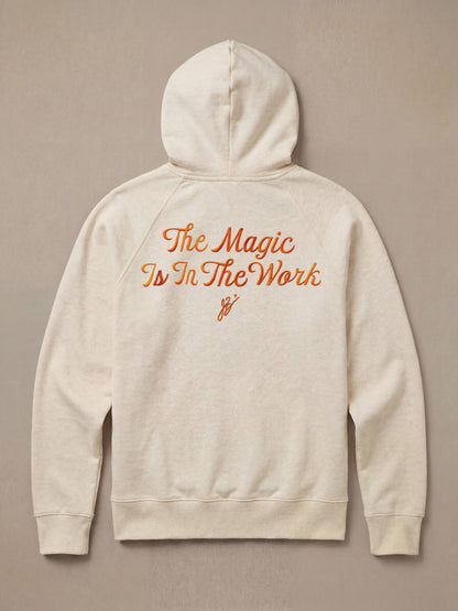 Jalen Brunson High Standard Fleece Hoodie - Antique Ivory Heather