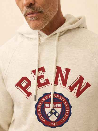 University of Pennsylvania High Standard Fleece Hoodie - Antique Ivory Heather