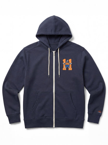 Jalen Brunson All-Star Weekend High Standard Fleece Zip Hoodie - Blue Nights