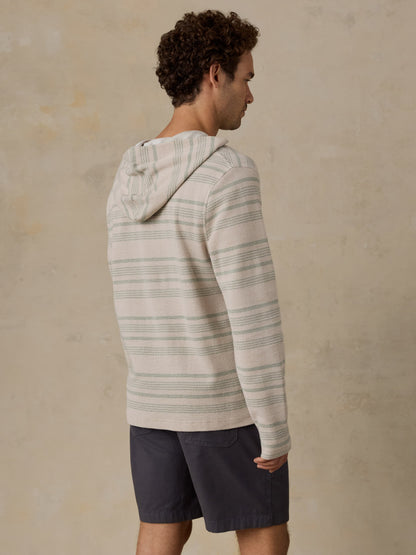 Oasis Hoodie - Sage Beach Stripe