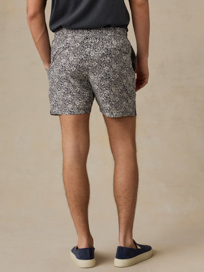 Shorelite Trunk (5") - Washed Black Hilo Floral