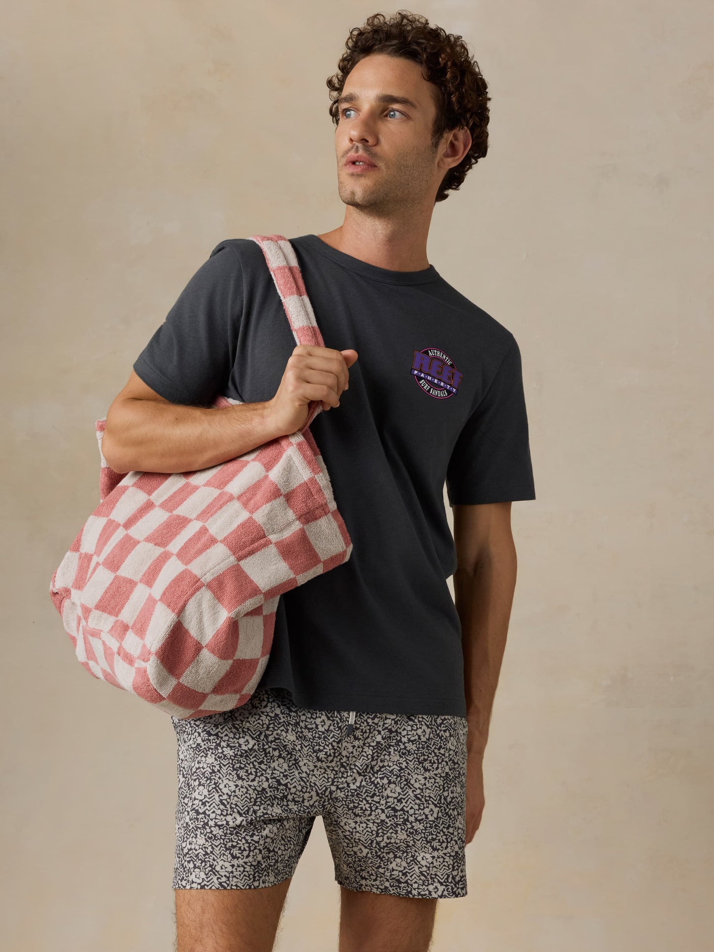 Cabana Towel Terry Tote - Red Shell Buffalo