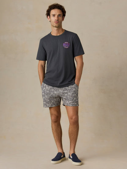 Shorelite Trunk (5") - Washed Black Hilo Floral