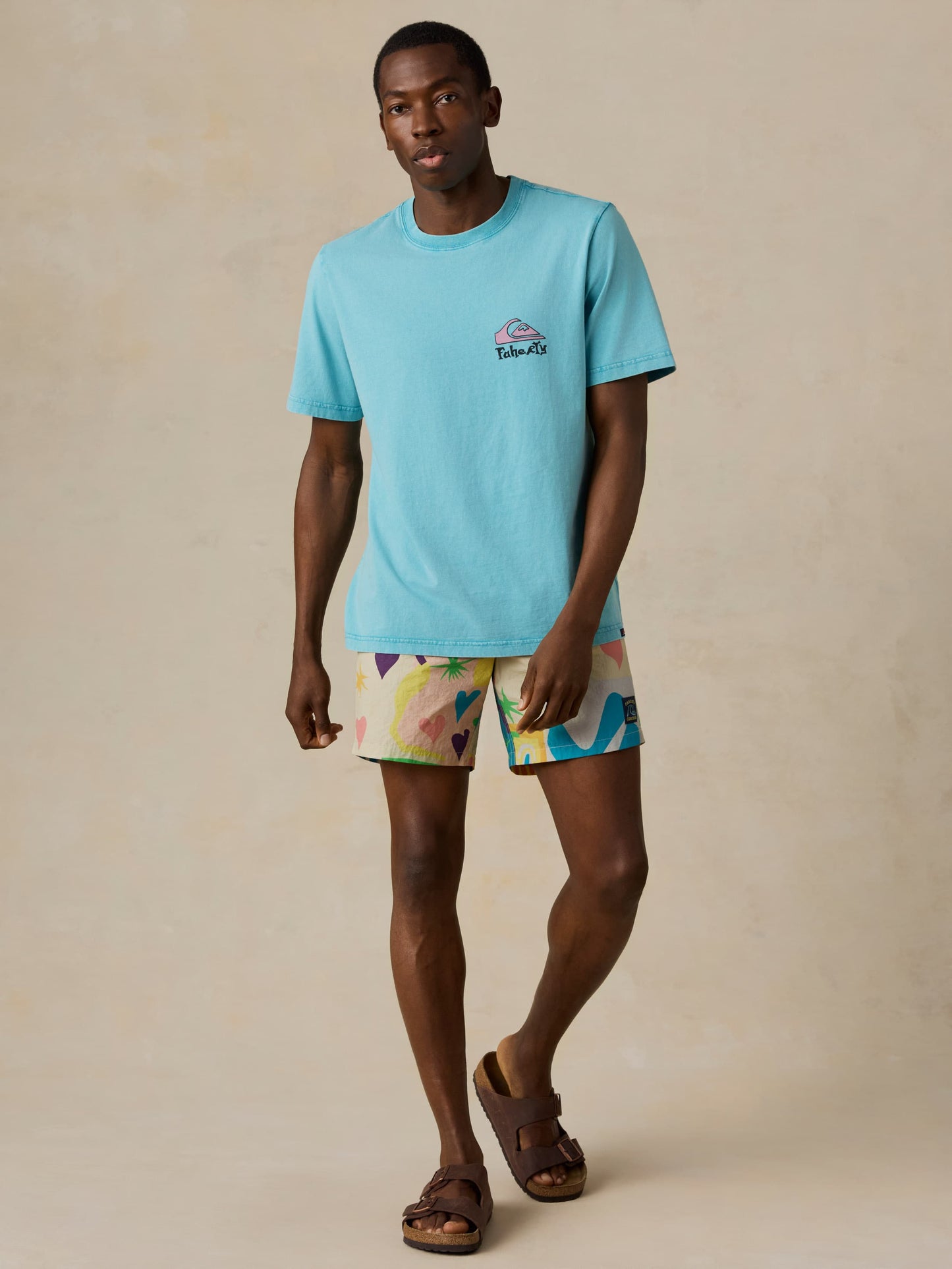 Faherty x Quiksilver Boardshort - Sunshine Coast Tile
