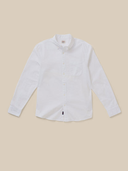 Laundered Oxford Shirt - Pure White