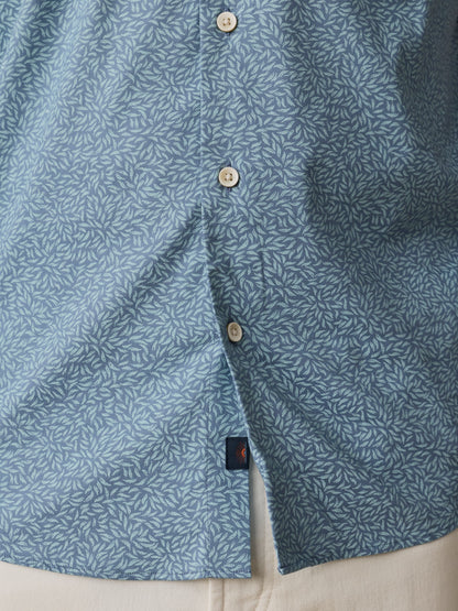 Short-Sleeve Movement™ Monterey Shirt - Teal Grove Foliage