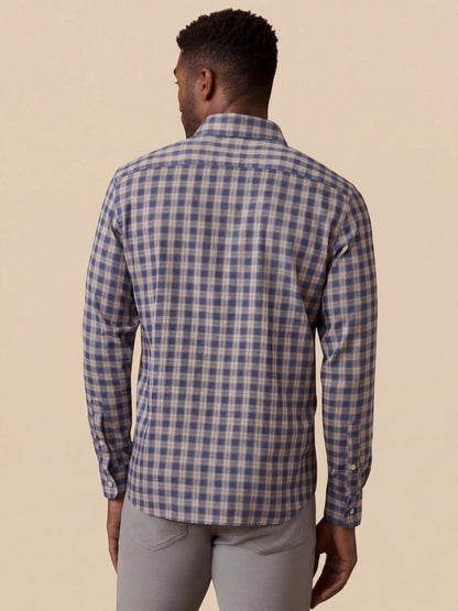 Movement™ Monterey Shirt - Navy Seas Plaid