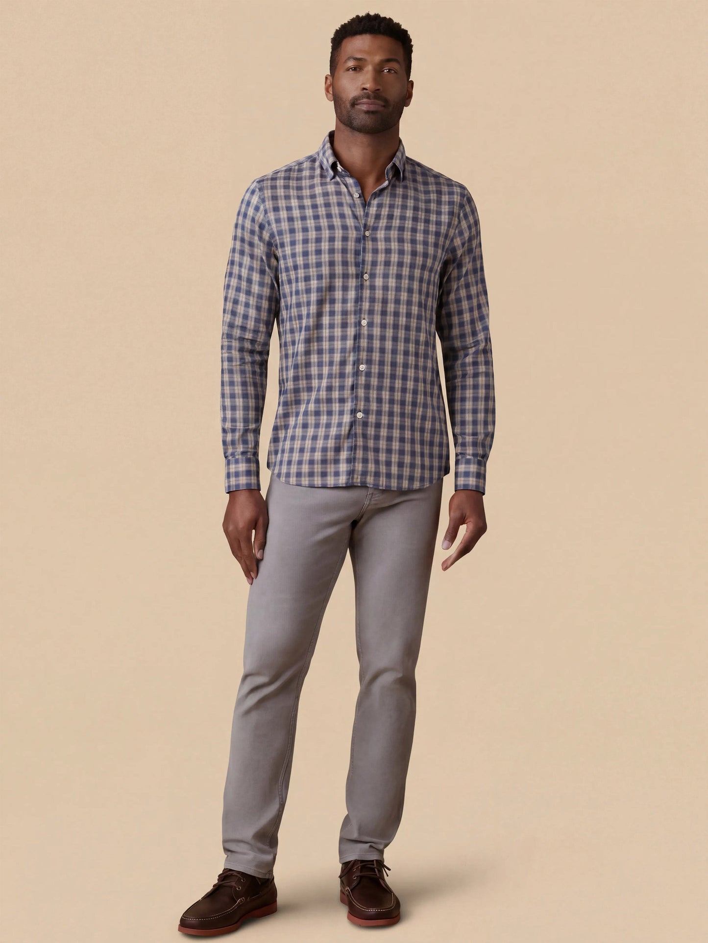 Movement™ Monterey Shirt - Navy Seas Plaid