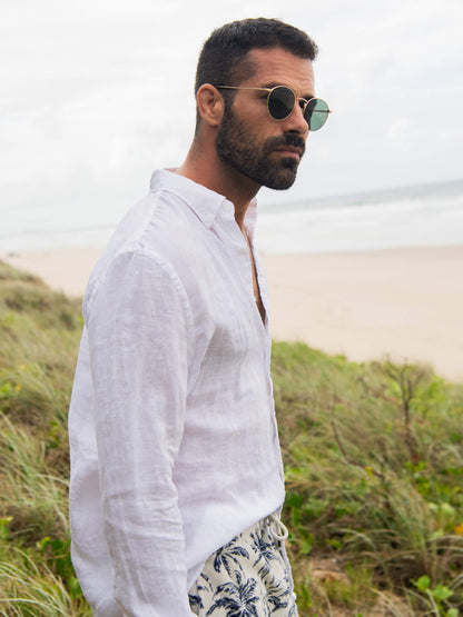 Laguna Linen Shirt - White