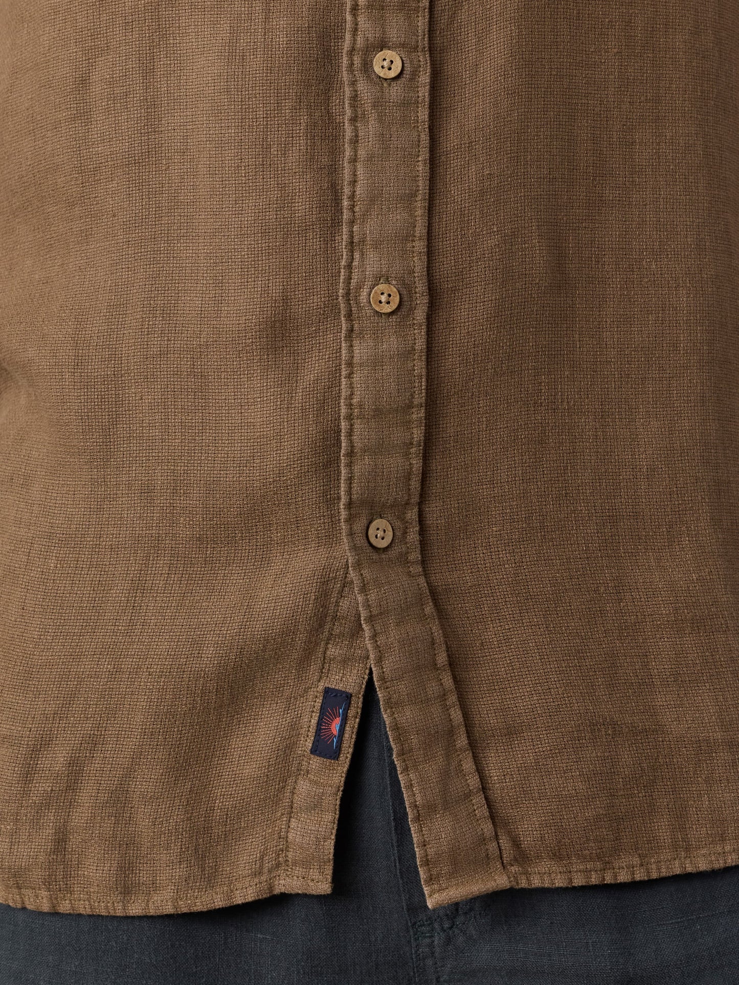 Short-Sleeve Palma Linen Shirt - Island Brown