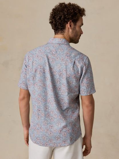 Short-Sleeve Breeze Shirt - Antique Berry Floral