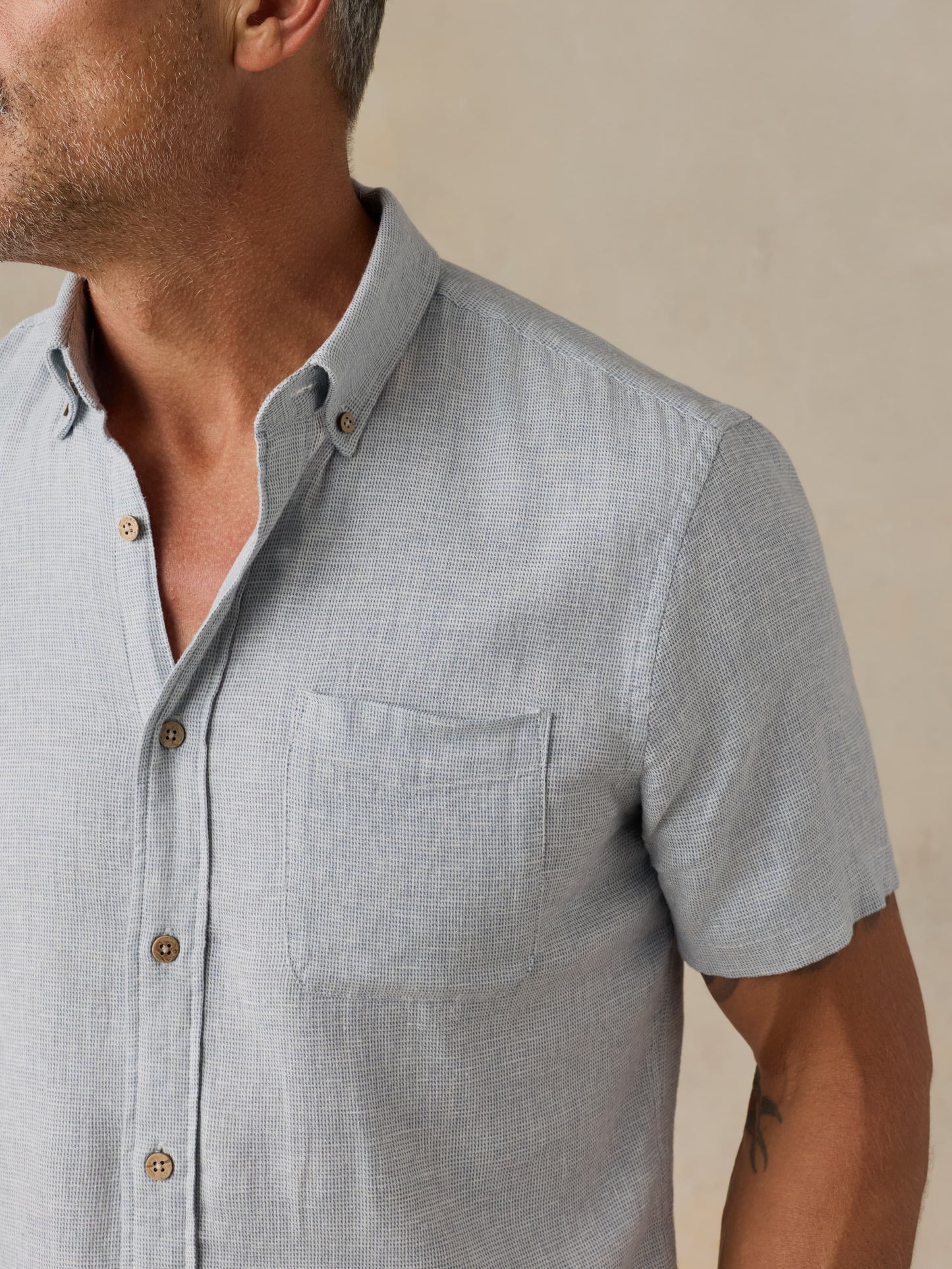 Short-Sleeve Breeze Shirt - Blue Streams
