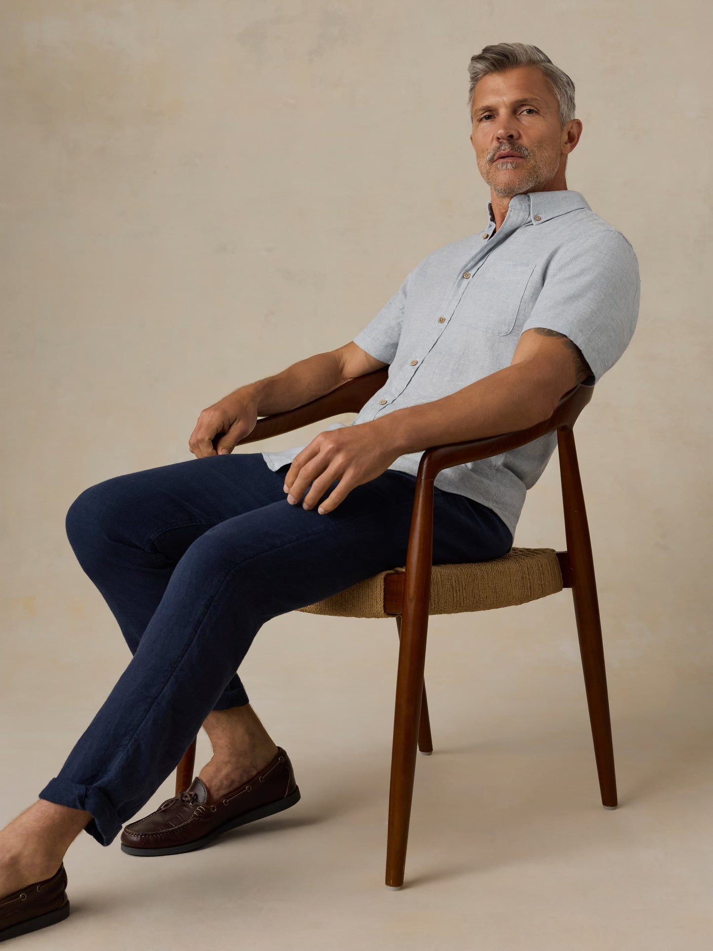 Short-Sleeve Breeze Shirt - Blue Streams