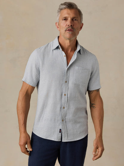 Short-Sleeve Breeze Shirt - Blue Streams