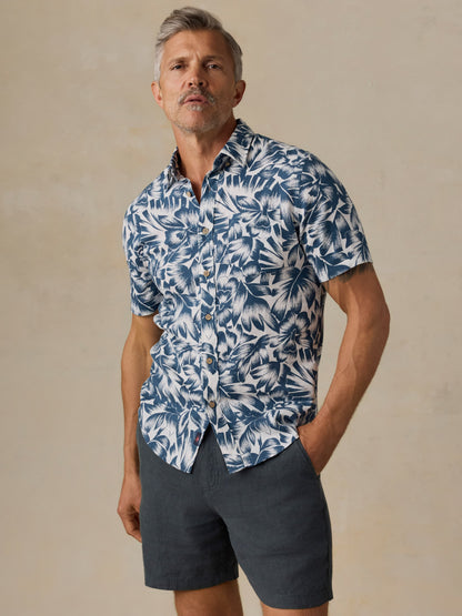 Short-Sleeve Breeze Shirt - Dark Sky Tropical