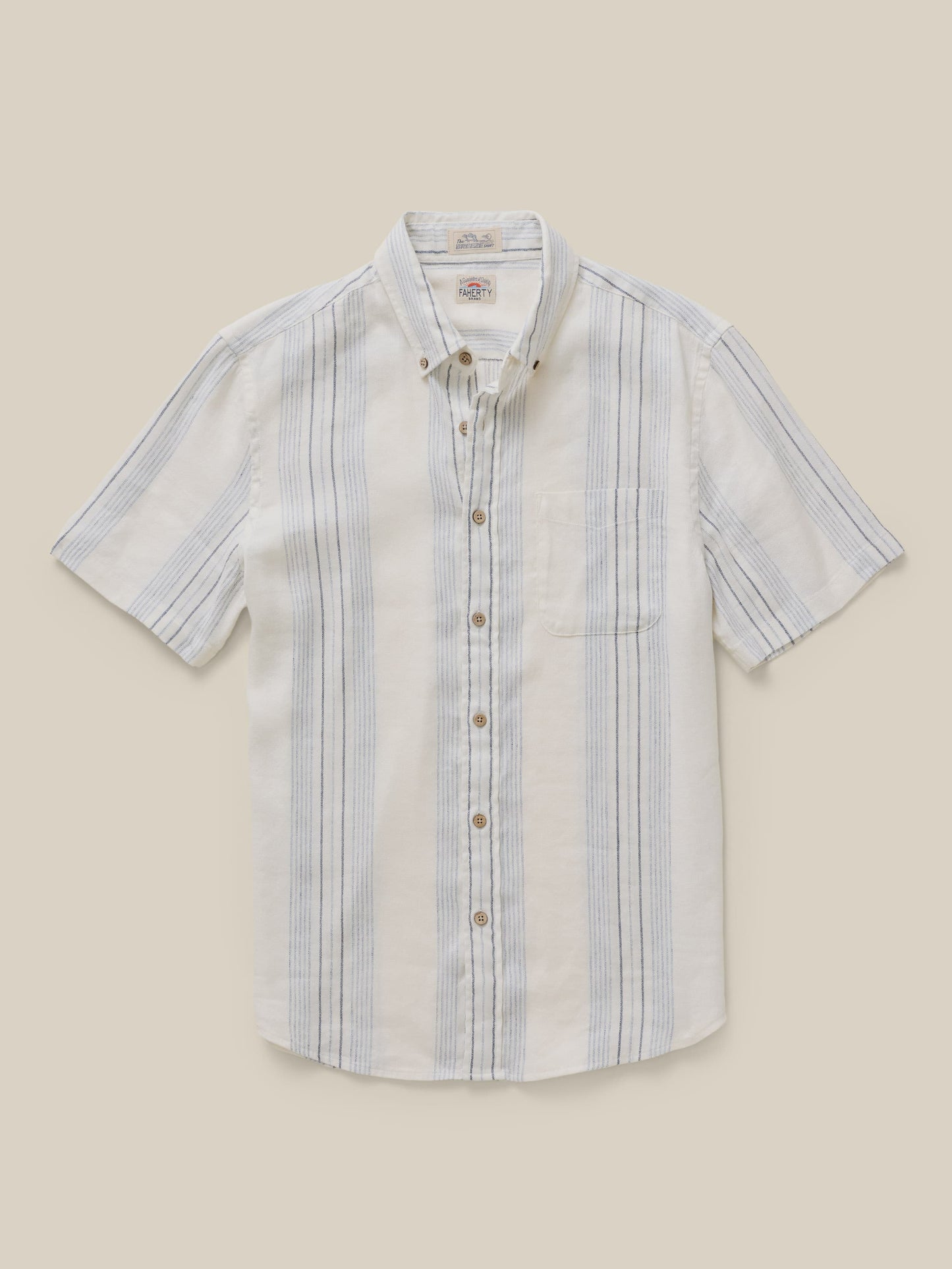 Short-Sleeve Breeze Shirt - River Shore Stripe