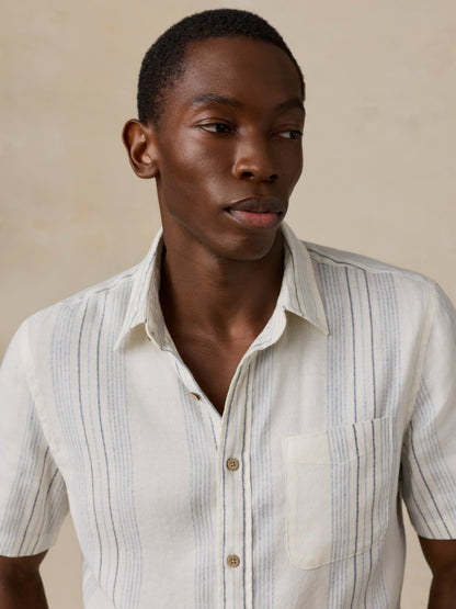Short-Sleeve Breeze Shirt - River Shore Stripe