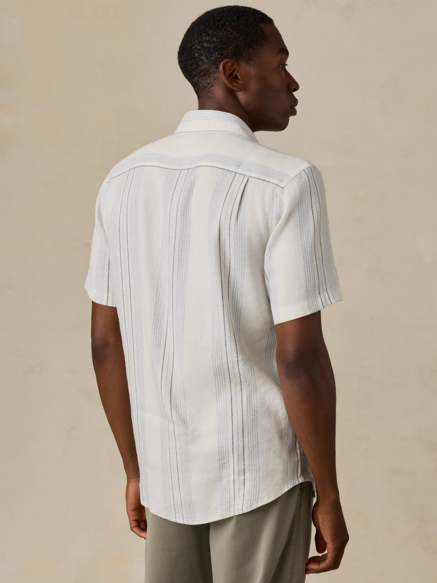 Short-Sleeve Breeze Shirt - River Shore Stripe