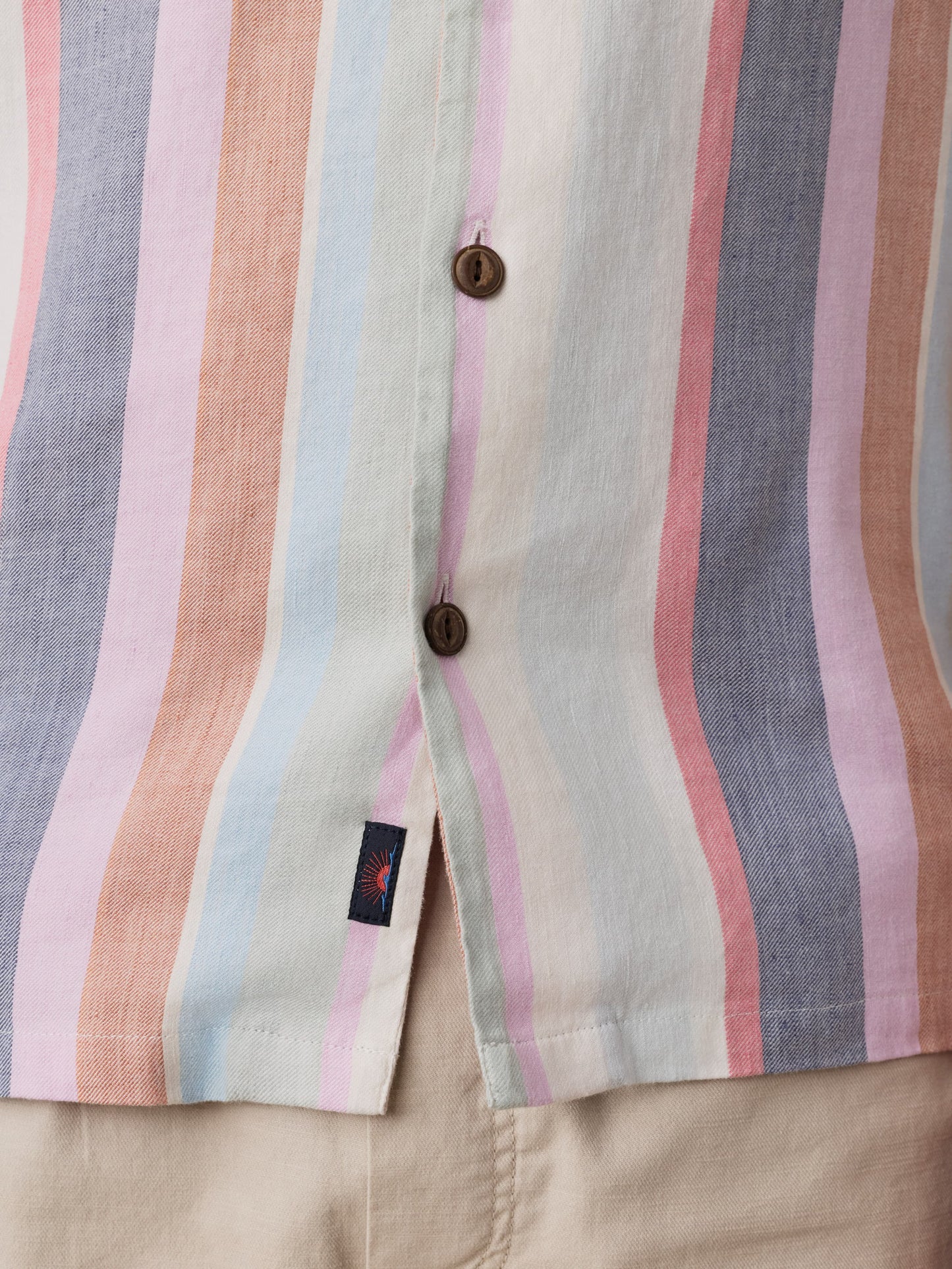 Short-Sleeve Breeze Camp Shirt - Summer Skies Stripe