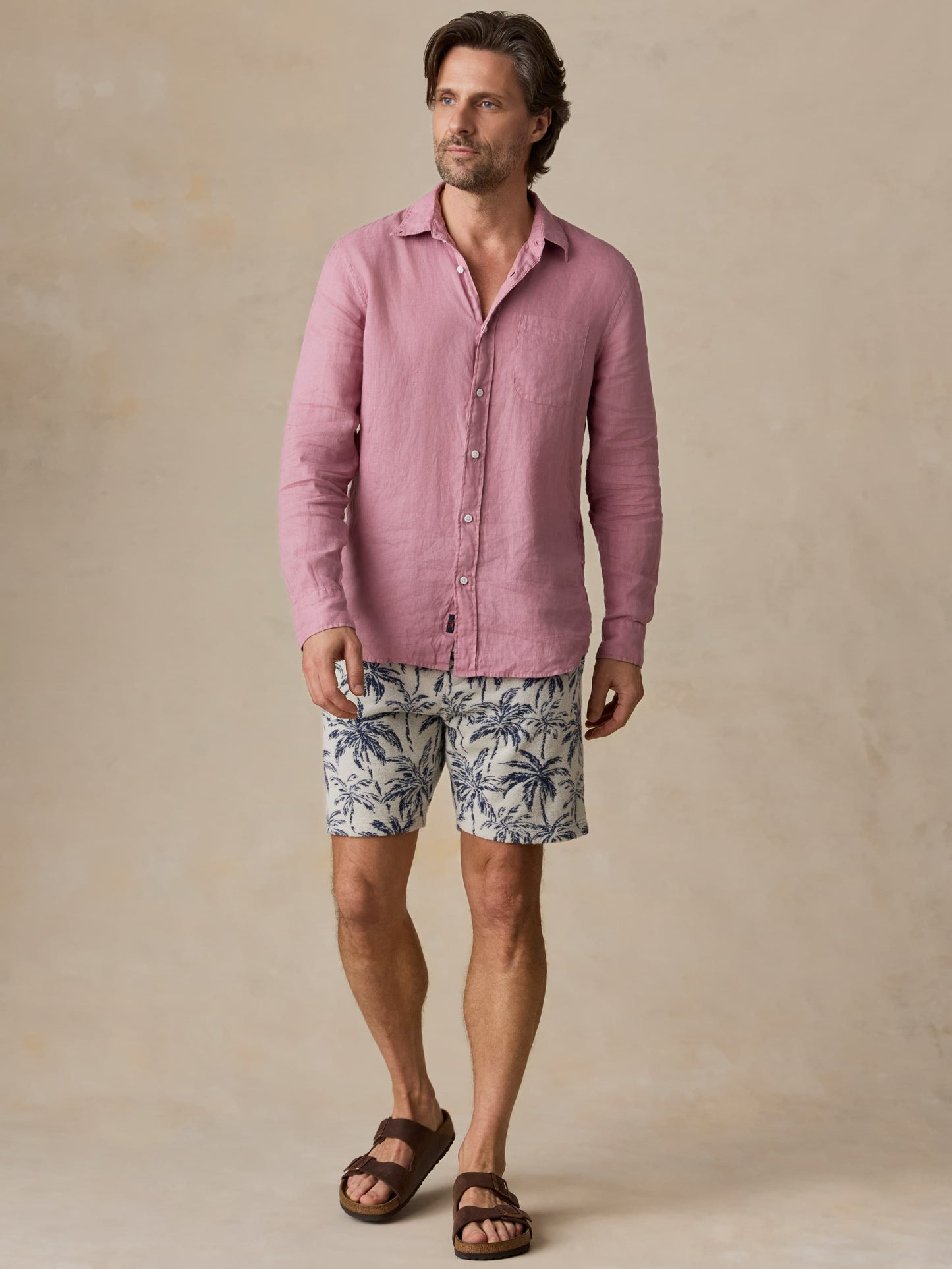 Sunwashed Linen Shirt - Berry