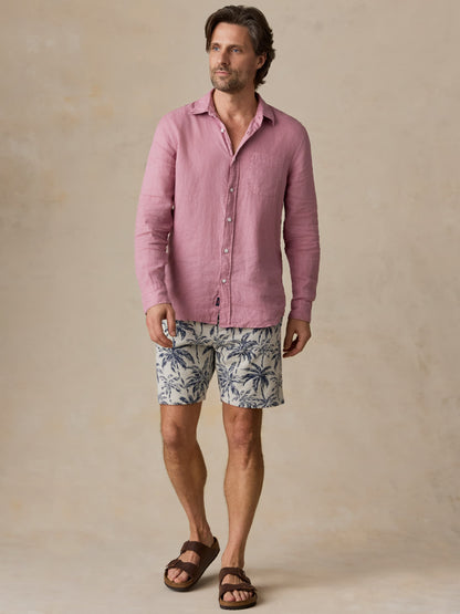 Sunwashed Linen Shirt - Berry
