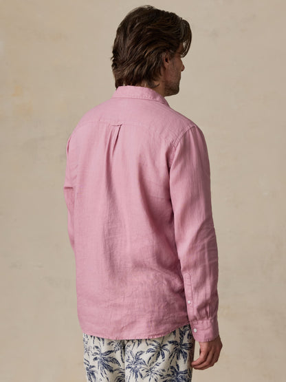 Sunwashed Linen Shirt - Berry